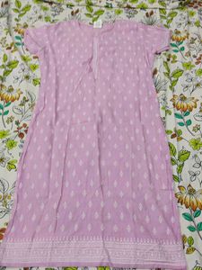 Light Purple Printed Kurta