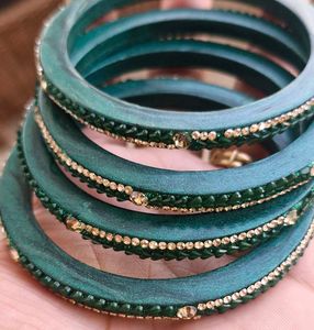 PURE LAAKH DARK GREEN BANGLES