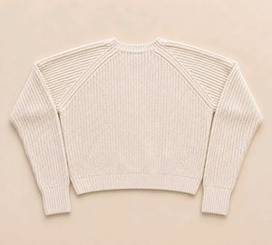 DISTRESSED V-NECK FRINGE KNIT SWEATER