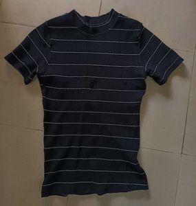 Striped Short Sleeve Top