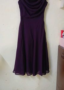 Elegant Purple Cocktail Dress