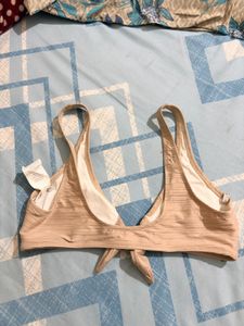 Stylish Tie-Front Bikini Top