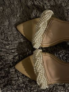 Strappy Pearl Embellished Heels