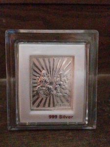 Silver Coated Laxmi And Ganesh Murti