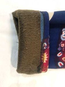blue multicolour winter leggings