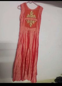 New Peach 🍑 Ethnic Gown..