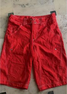 Utility Red Shorts