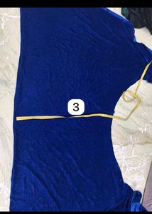 Royal Blue dress material combo of 3 pieces