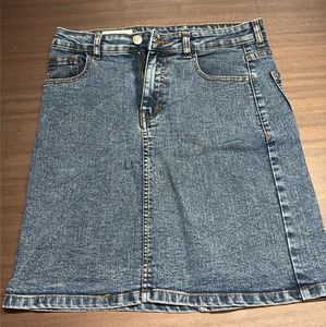 Classic Blue Denim Skirt