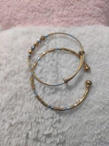 Elegant Gold & Silver Tone Bracelets stack  ✨
