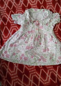 Adorable Floral Print Baby Dress