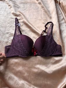 Elegant Lace Padded Bra