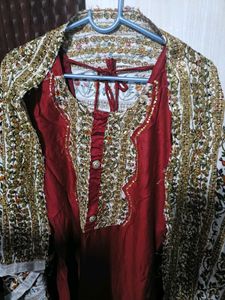 Elegant Maroon Kurta with Dupatta