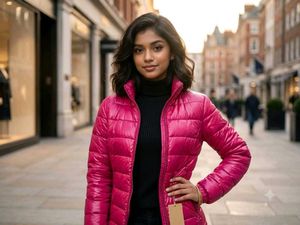 Bright Pink Puffer Jacket