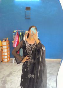 amazing black lover full work suits sets duppta