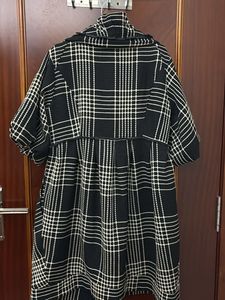 Plaid Print Coat