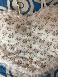 Floral Lace Corset Top