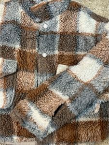Cozy Crop Plaid Fleece Jacket