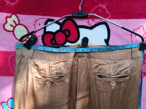 Brown Wide Leg Fromal trousers