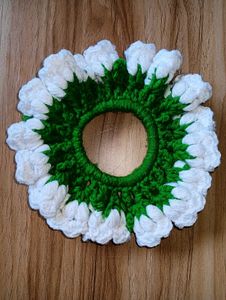 Handmade Flower Scrunchie