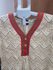 Boho Chevron Print Kurta