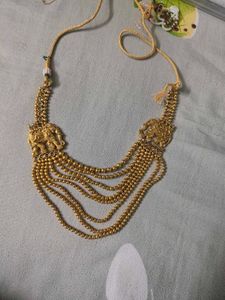 Elegant Elephant Gold-Tone Necklace