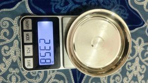Vintage Metal Pooja Plate pure silver