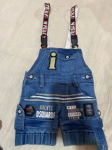 2 Set Baby Dungrees And One Shorts Tshirt Pair