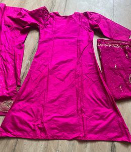 Diwali Sale 🔥 Pink Embroidered Anarkali Suit