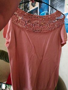 Boho Crochet Trim Top