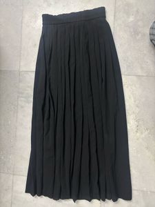 Pleated Black Skirt