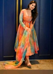 Free delivery 🤩 Vibrant Tie-Dye  Kurta Se
