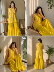 Western haldi outfit