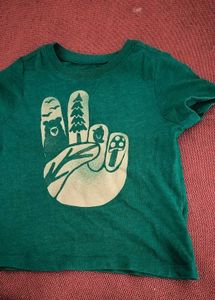 Green Graphic Print T-Shirt