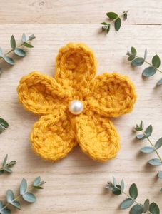Handmade 20 Red Crochet Flowers with P