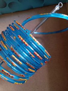 Beautiful Blue Glass Bangles