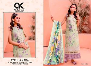 Patchwork unstitched cotton dress Material