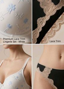 Stylish white Bra and panty set