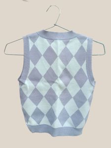 Argyle Knit Sweater Vest (UNUSED)
