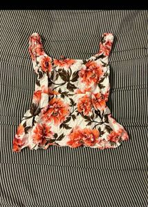 Floral Print Sleeveless Top