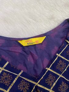 Elegant Blue Printed Kurta