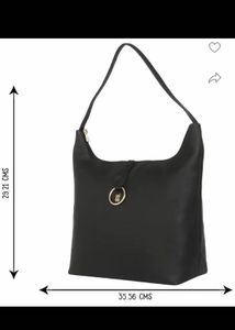 Baggit Black Faux Leather Shoulder Bag