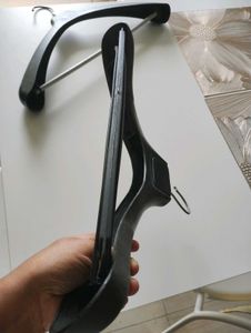 Set of 2 Sturdy Black Clothes Hangers