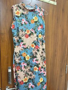 Vintage Floral Sleeveless Dress