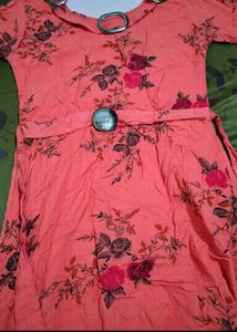 Beautiful Floral Print Gown
