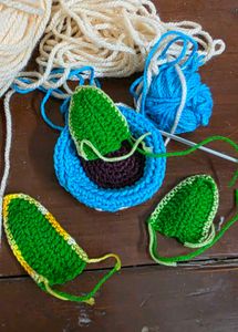 Crocheted Plant Pot Decor