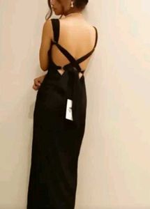 Backless Black Dress Xs
