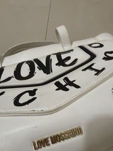 Oroginal Love Moschino White Handbag