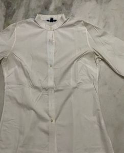 Classic White Button-Up Shirt