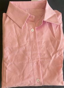 Pink Oversized Button-Up Shirt
